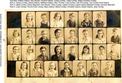 Conley Branch Grade School Photo abt 1939